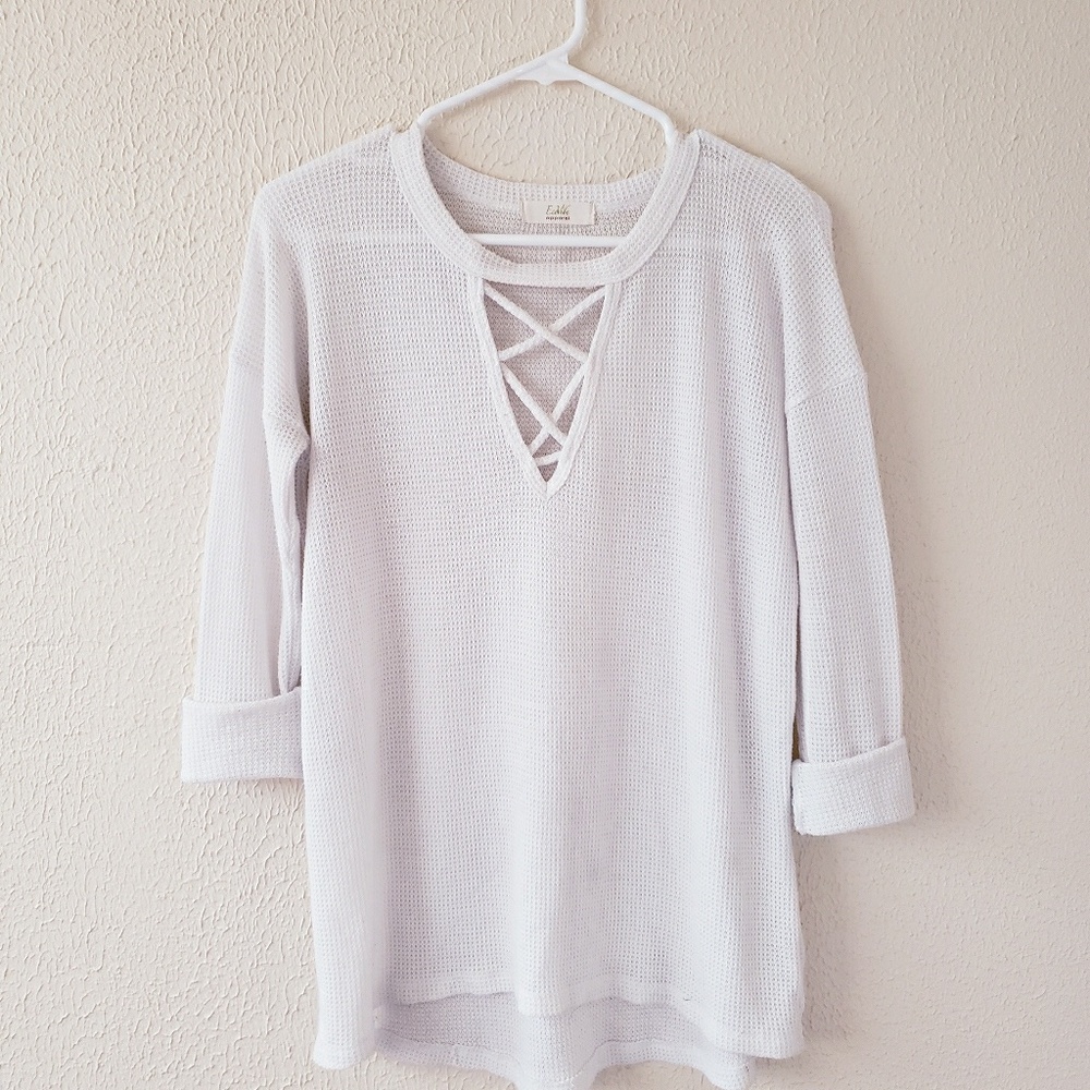 WHITE CRISS CROSS THERMAL